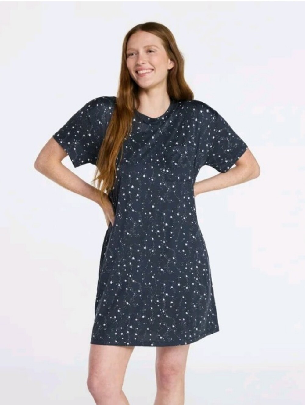 Joyspun Star Print Night Gown Sz 2X 3X
